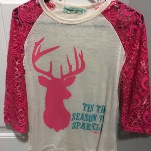 Deer baseball tee